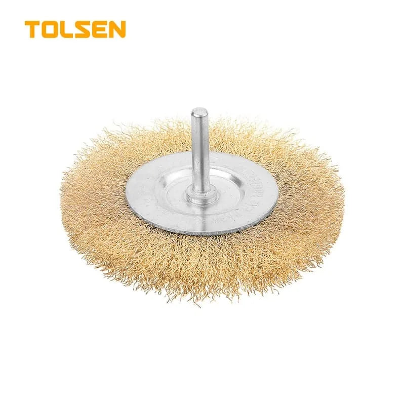 Tolsen CIRCULAR GRINDING WIRE BRUSH WITH SHANK