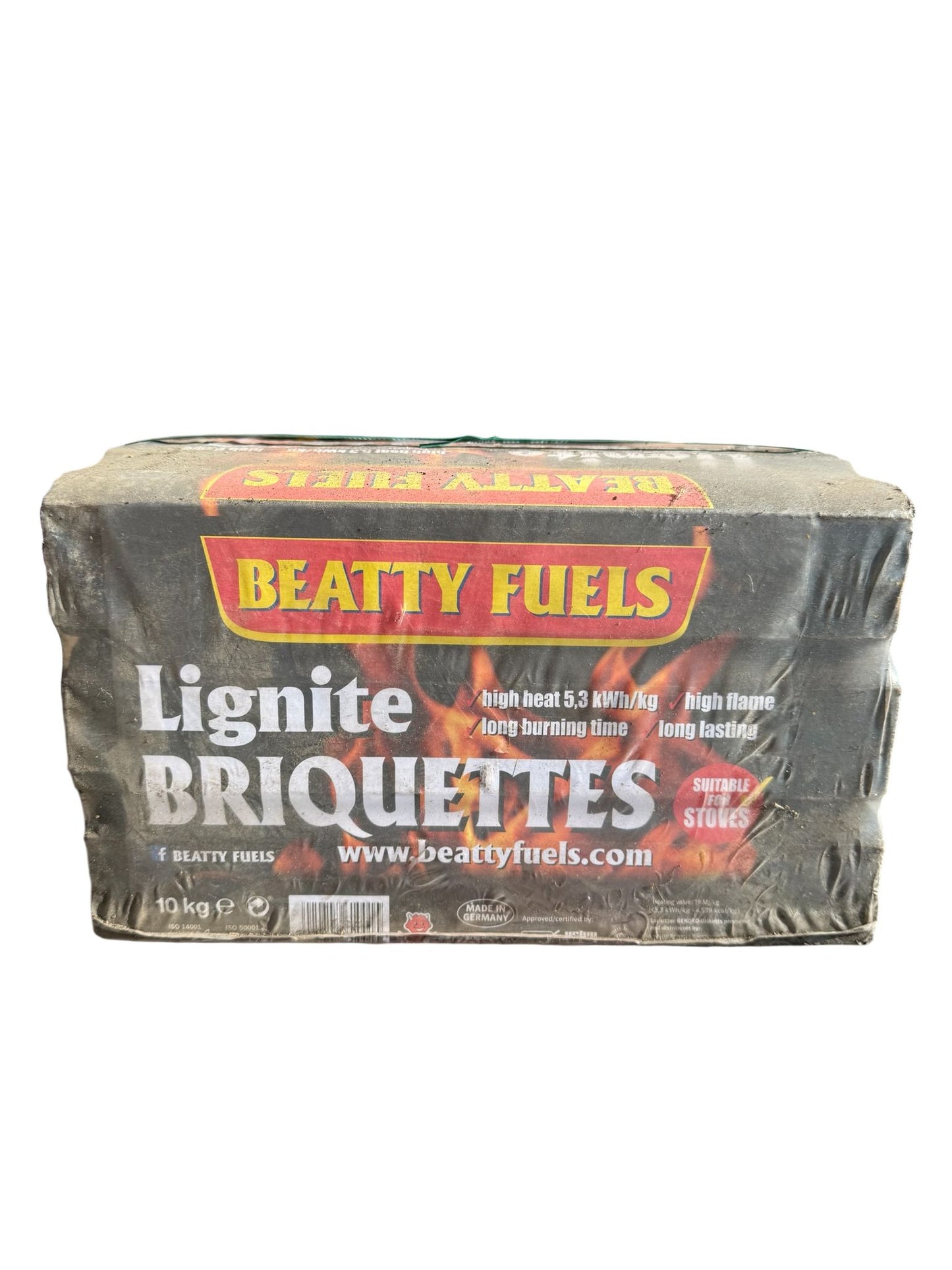 Beatty Lignite Briquettes - 90 x 10kg Packs