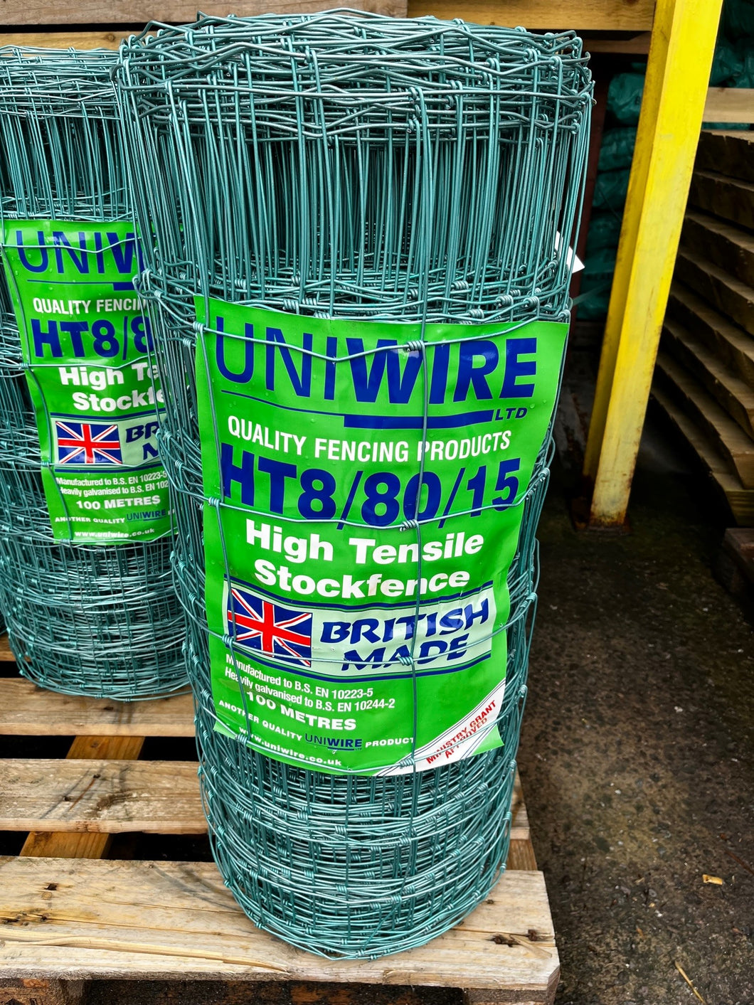 100m Green Sheep Wire HT  -  €1385 (Inc VAT) / €1154.16 (Ex VAT) PER PALLET