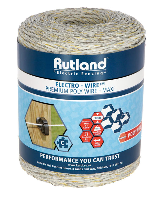 Rutland Electro Wire 3mm 500m Maxi Poly Wire