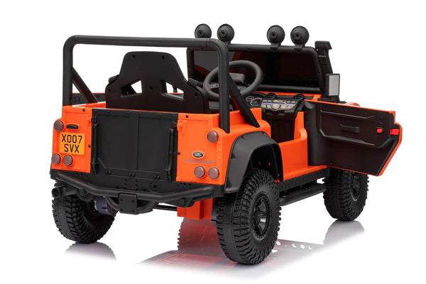 Landrover Defender Official 12V Ride On for Kids | Orange