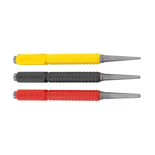 STANLEY DynaGrip Nail Sets Set of 3 (0.8, 1.6, 2.4mm)
