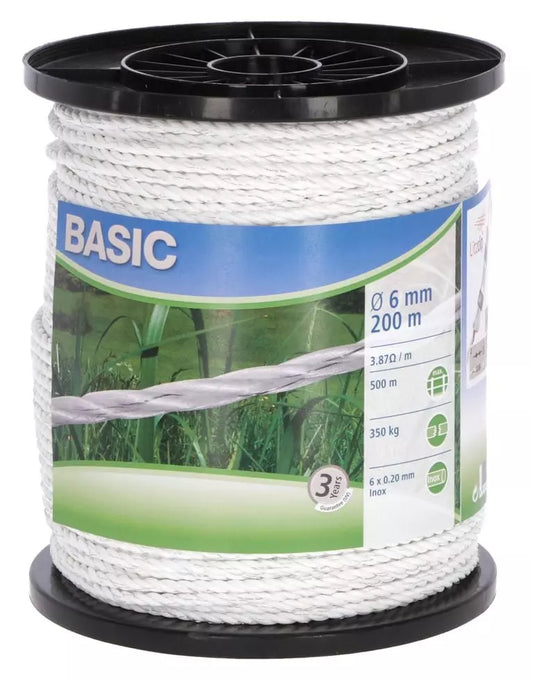 Kerbl Basic Fence Rope 6mm 200m