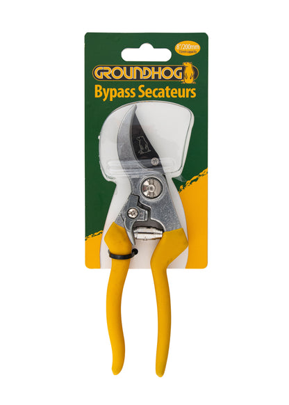 Groundhog Bypass Secateurs 8”/200mm