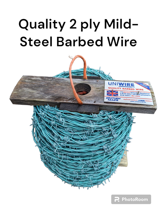 UNIWIRE - M/S - 200M Green Barbed Wire