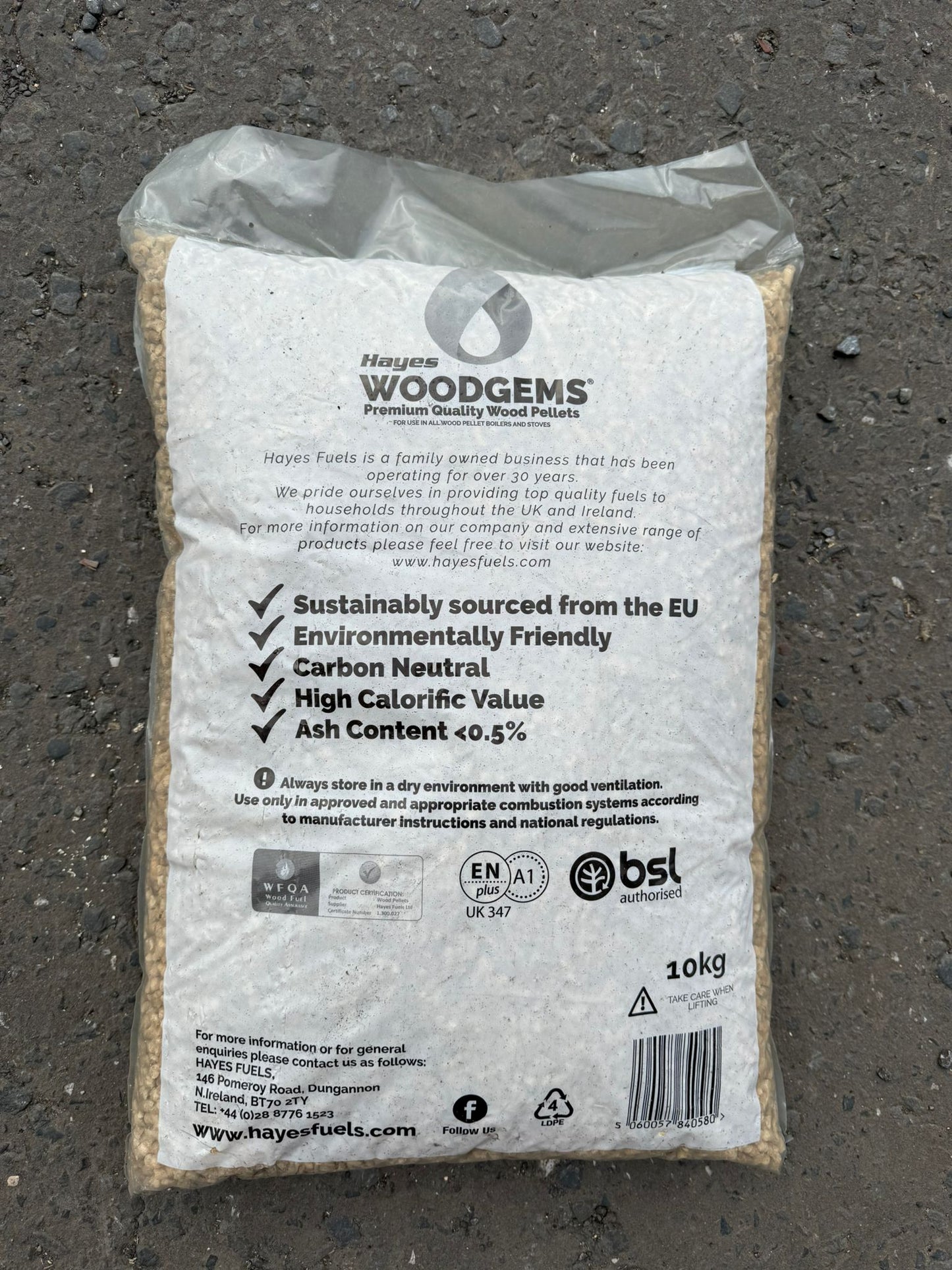 Wood Pellets (90 x 10kg bags) - Fuel044
