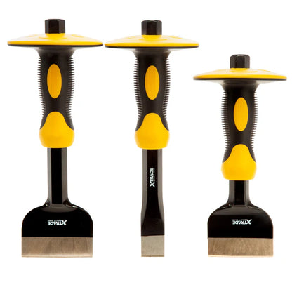 XTrade 3 Piece Guarded Bolster & Cold Chisel Set