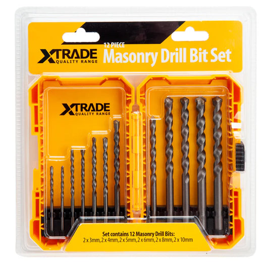 XTrade 12pc Masonry Drill Bit Set