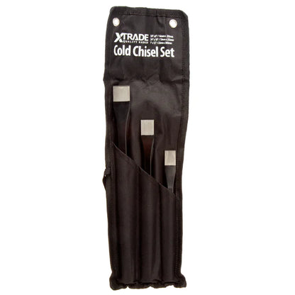 XTrade 3 Piece Cold Chisel Set 5/8" (16mm) 3/4" (19mm) 1" (25mm)