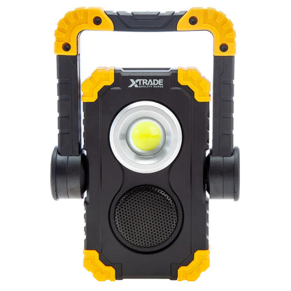 XTrade Rechargeable LED Work Light 800 Lumens with Bluetooth Speaker