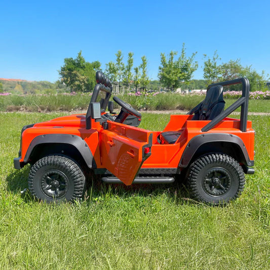 Landrover Defender Official 12V Ride On for Kids | Orange