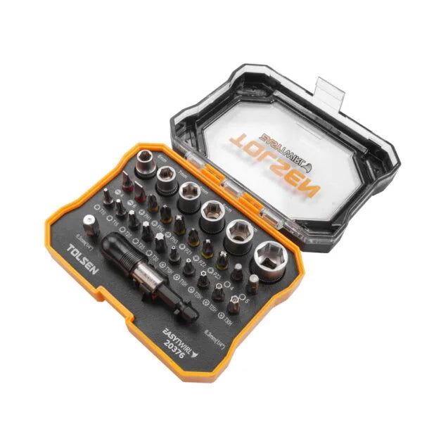 Tolsen 28PCS BIT AND SOCKET SET