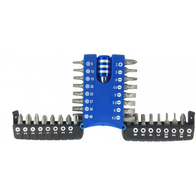 Jubilee Screwdriver Bit set + Quick Release Adaptor (33PC) - BS14157
