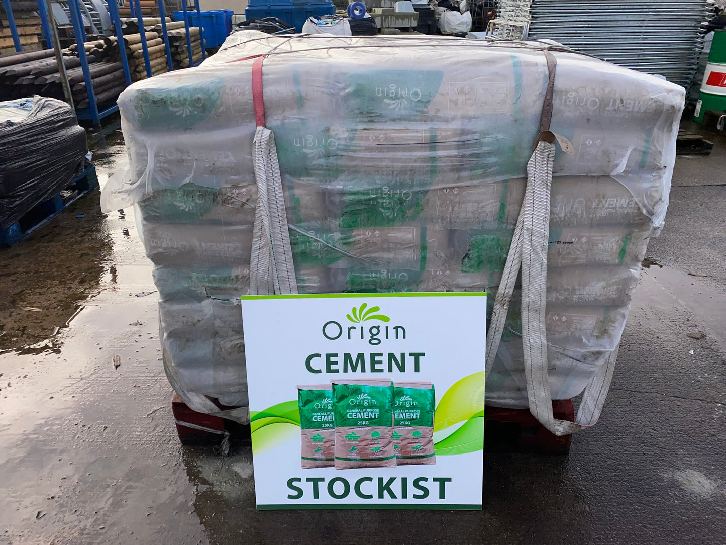 Pallet of Origin Cement (71 x 25kg bags)  -    €468.60