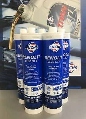 Renolit Blue LX 2 Reiner Cartridge 5 x 500g - TOPAZ90