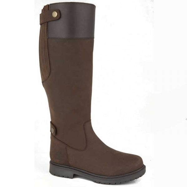 HARPER Ladies Leather Tall Boots- Dark Brown -FWNS000168